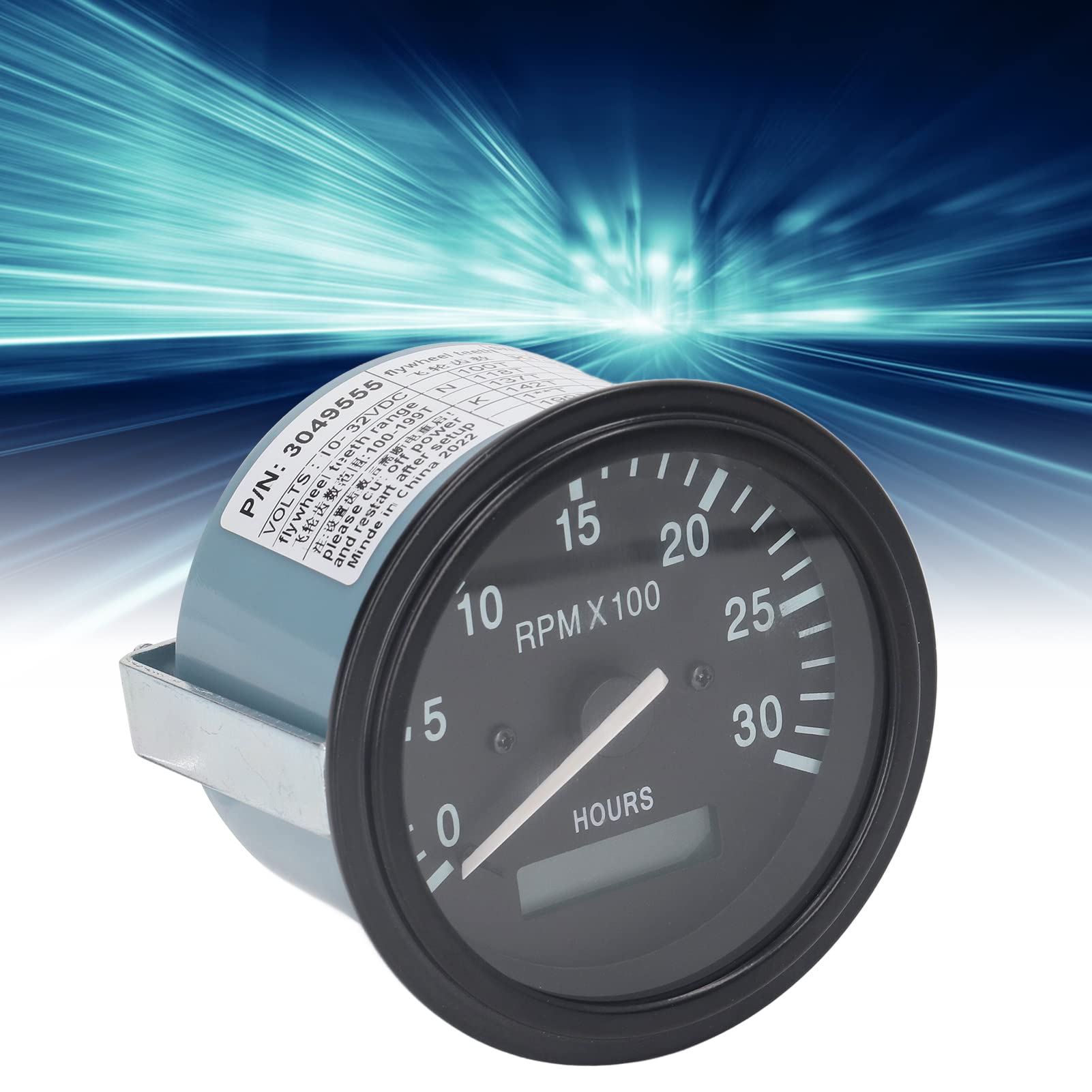 Amazon.co.jp: タコメーター、0 ～ 3000 RMP DC 10 ～ 32V タコ